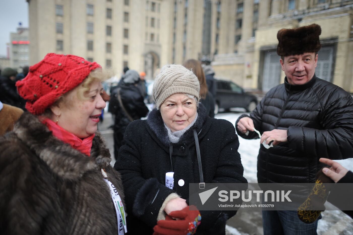 White Circle action in Moscow