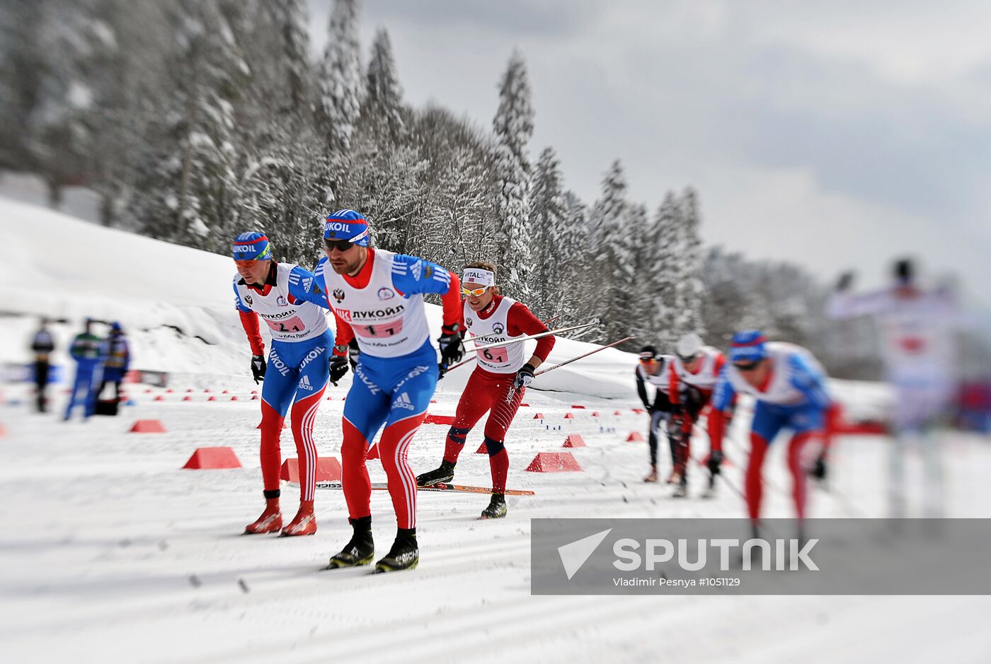 Cross-country Skiing Russian Cup. Men's team sprint