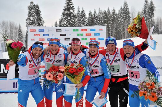 Cross-Country Russian Cup. Team sprint. Men