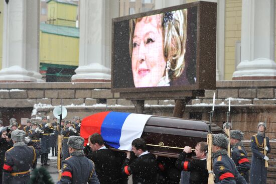 Final farewell paid to actress Ludmila Kasatkina