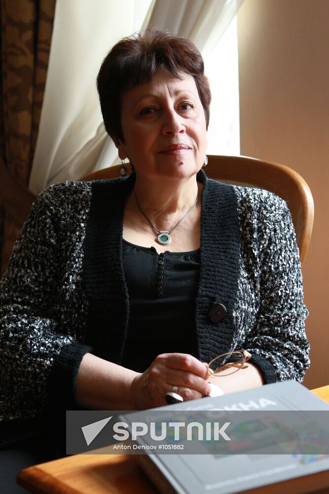 Writer Dina Rubina gives interview