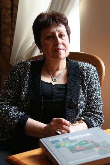 Writer Dina Rubina gives interview