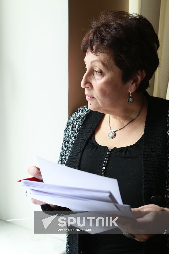 Writer Dina Rubina gives interview