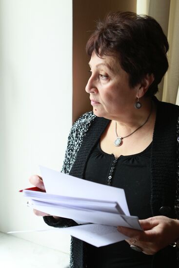Writer Dina Rubina gives interview
