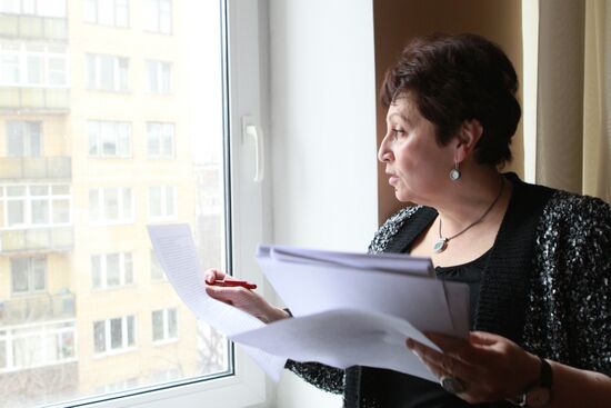 Writer Dina Rubina gives interview