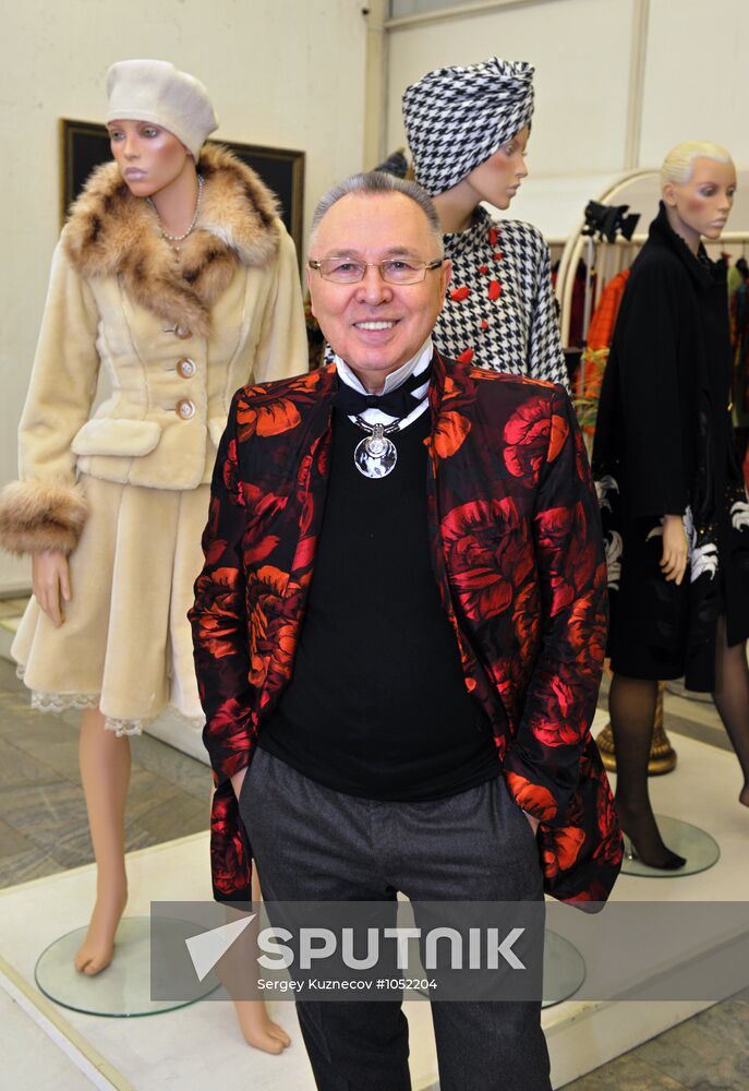 Fashion designer Vyacheslav Zaitsev gives interview