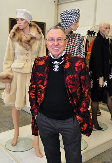 Fashion designer Vyacheslav Zaitsev gives interview