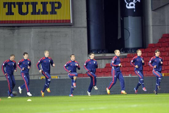 Football Russian national team training