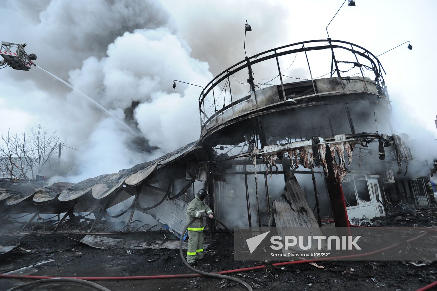 Fire at Shaiba market in Rostov-on-Don