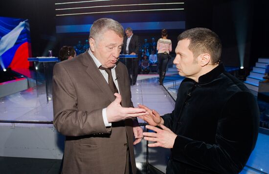 Debates between Vladimir Zhirinovsky and Putin's election agent
