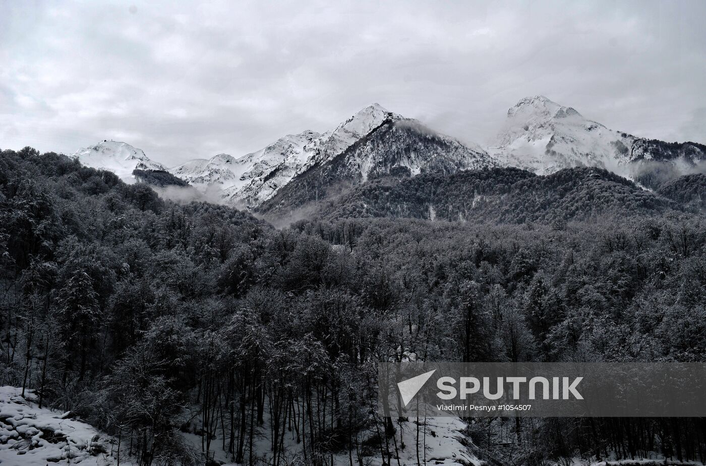 Construction of Rosa Khutor hotel complex