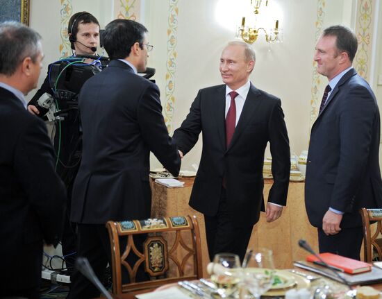 V. Putin meets editors of leading international publications