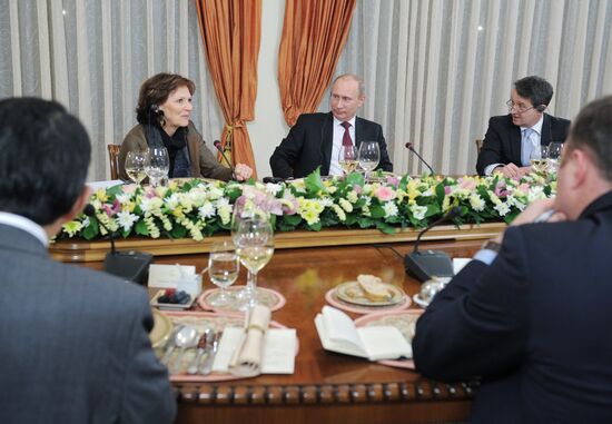 V. Putin meets editors of leading international publications