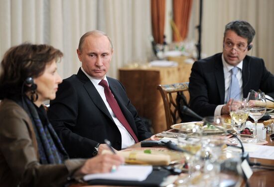 V. Putin meets editors of leading international publications