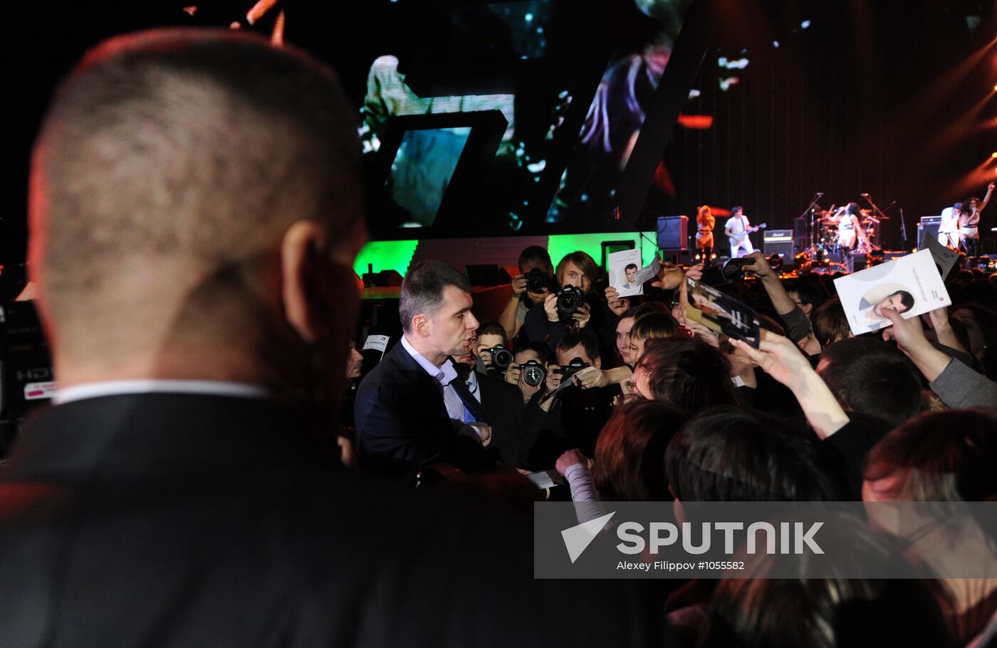 Meeting with presidential candidate Mikhail Prokhorov