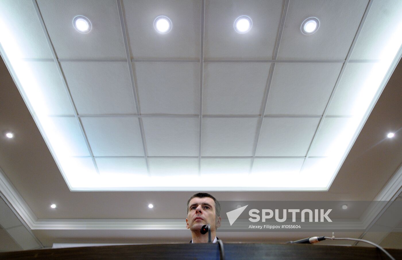 Meeting with presidential candidate Mikhail Prokhorov