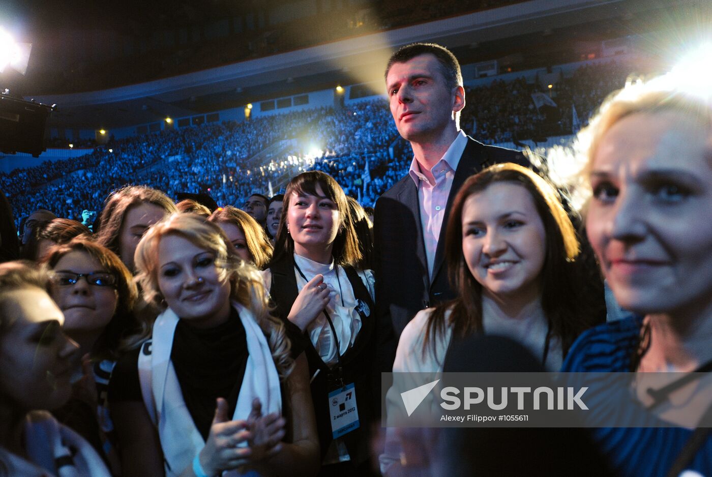 Meeting with presidential candidate Mikhail Prokhorov