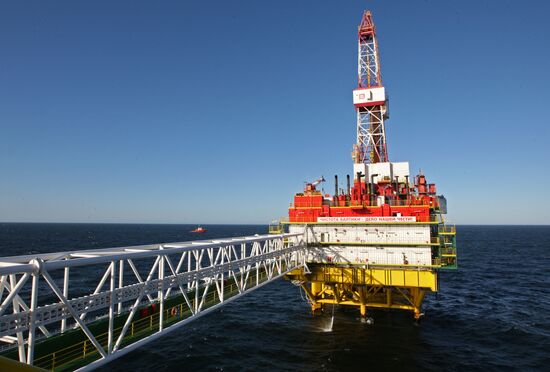LUKoil oil platform in Baltic Sea