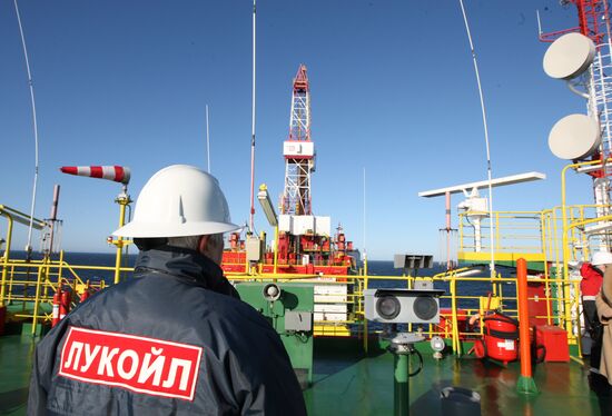 LUKoil oil platform in Baltic Sea