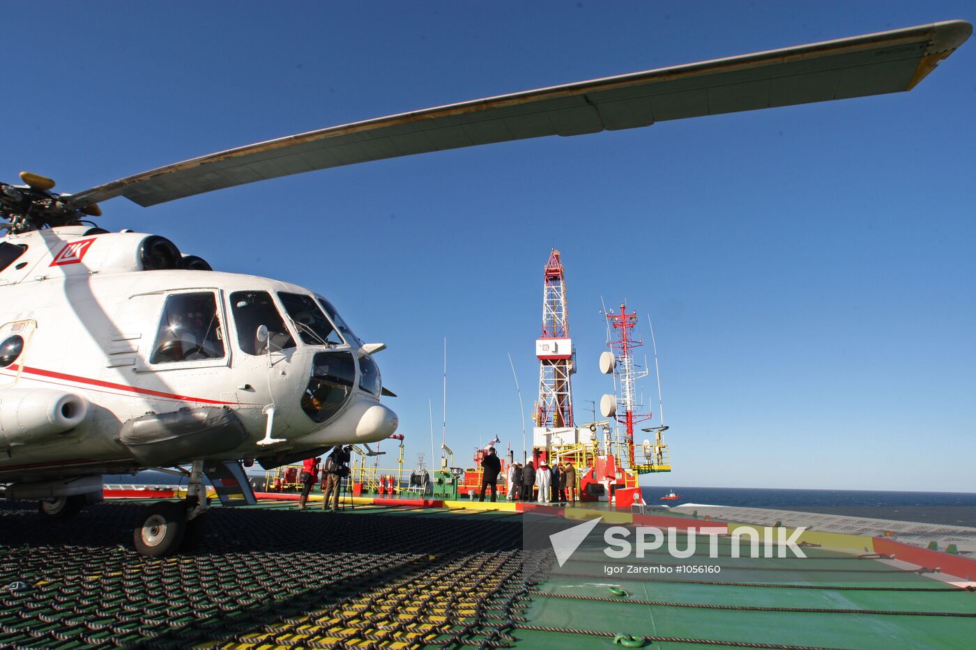 LUKoil oil platform in Baltic Sea