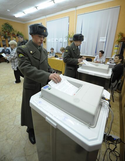 Presidential voting in Russian regions