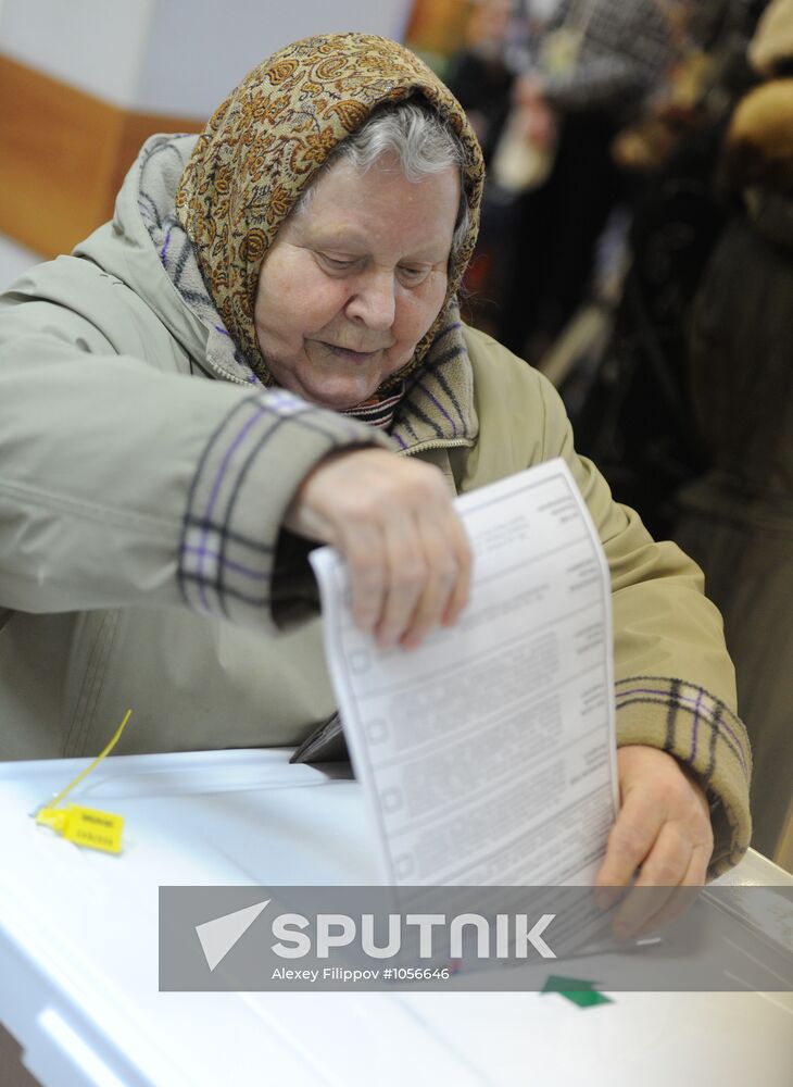 Presidential voting in Moscow