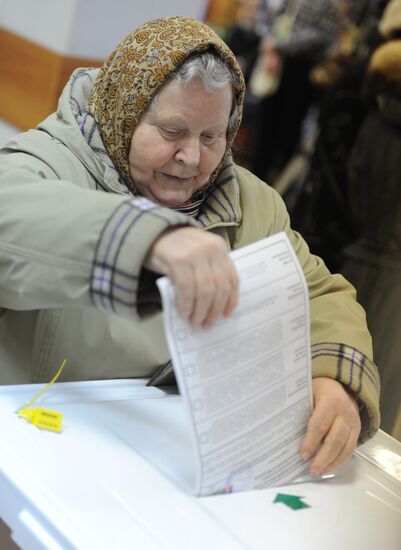 Presidential voting in Moscow