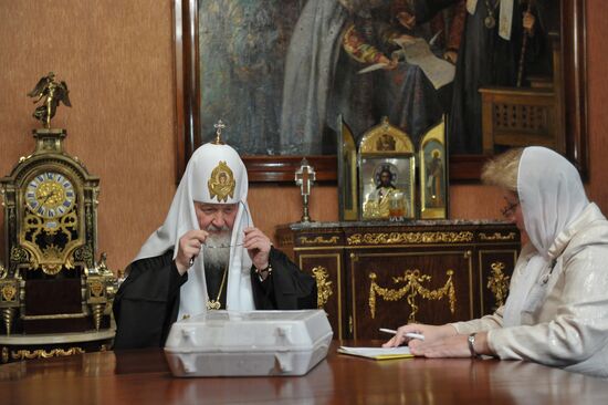 Patriarch Kirill votes in Russian presidential election