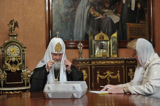 Patriarch Kirill votes in Russian presidential election