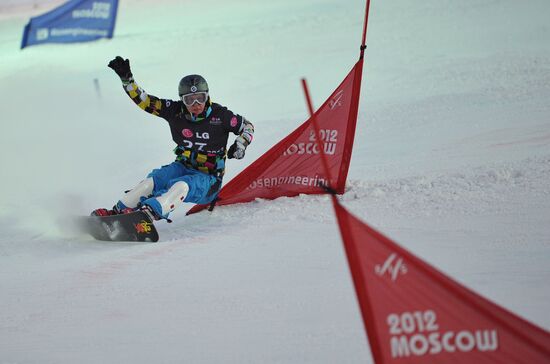 2012 FIS Snowboard World Cup. Parallel Slalom Men