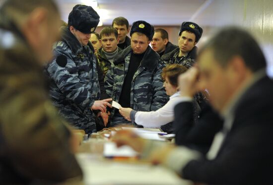 Presidential voting in Moscow