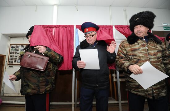Russian presidential elections in the regions
