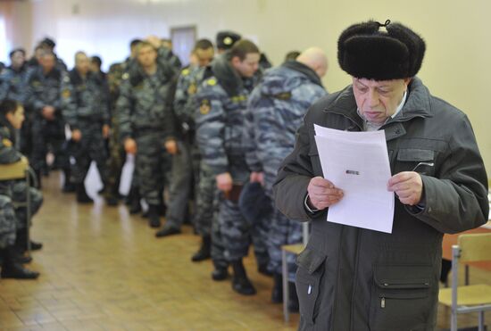 Presidential voting in Moscow