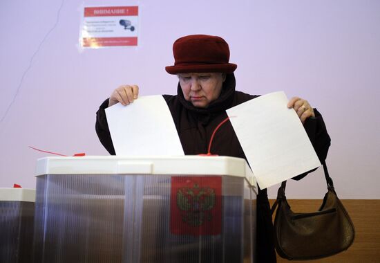 Presidential voting in Moscow