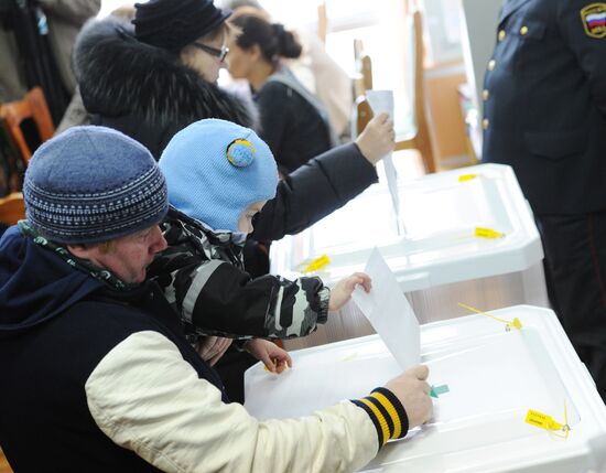 Presidential voting in Moscow