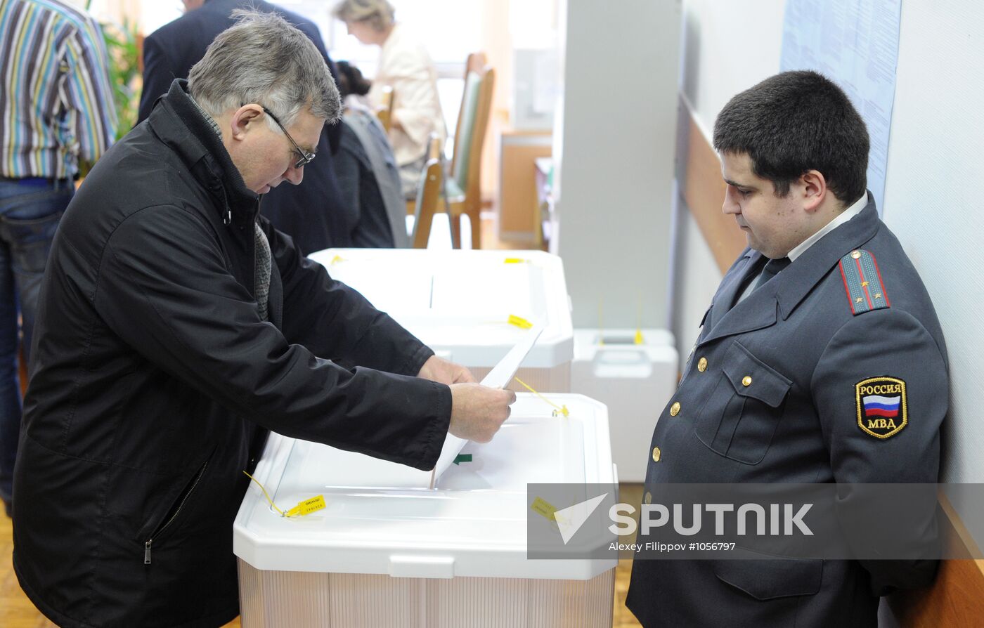 Presidential voting in Moscow