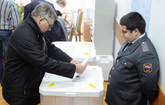 Presidential voting in Moscow