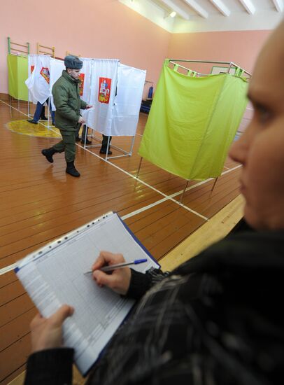 Russian presidential elections in the Moscow Region