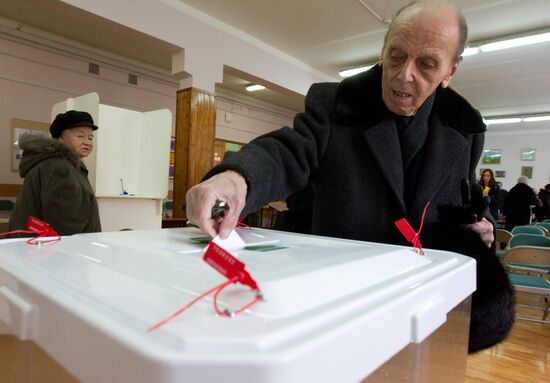 Presidential voting in Moscow
