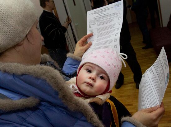 Presidential voting in Moscow