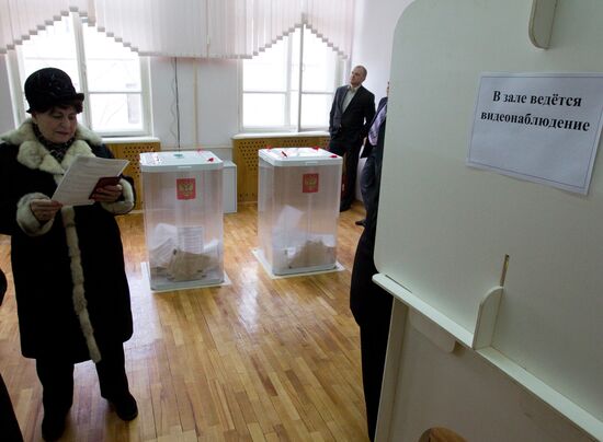 Presidential voting in Moscow
