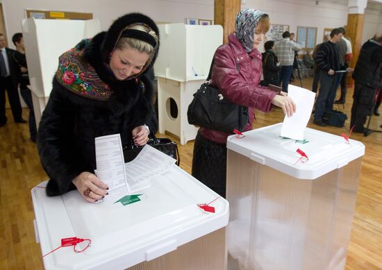 Presidential voting in Moscow