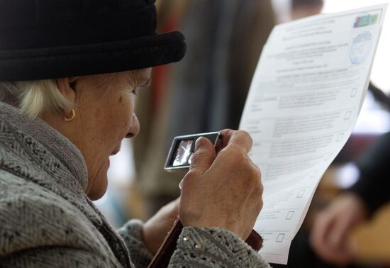 Presidential voting in Moscow