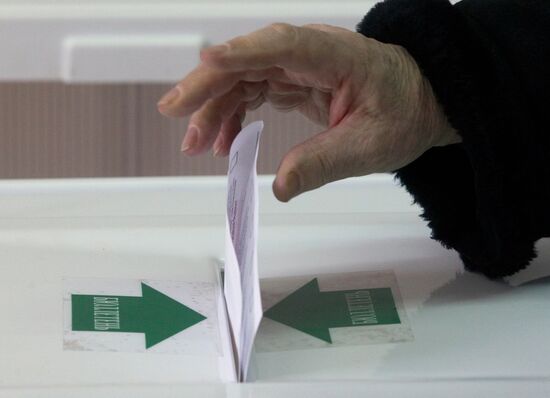 Presidential voting in Moscow