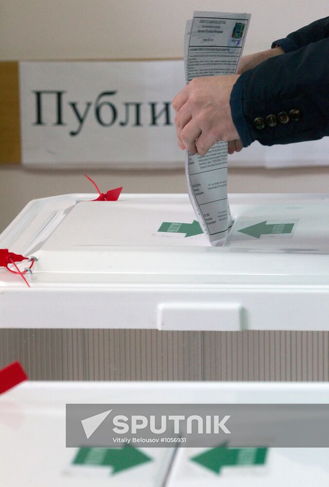 Presidential voting in Moscow