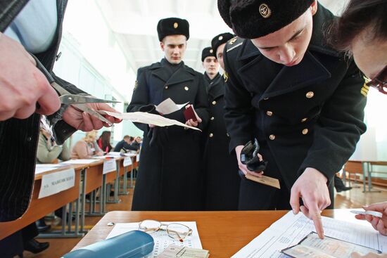 Baltiysk votes in Russian presidential election