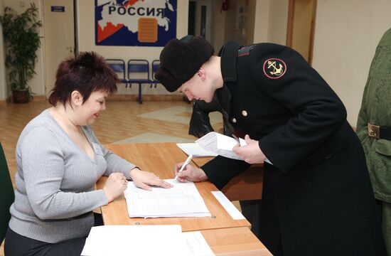 Baltiysk votes in Russian presidential election