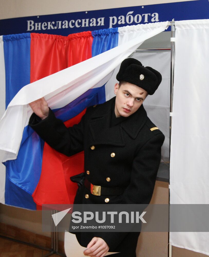 Russian presidential elections in Baltiisk
