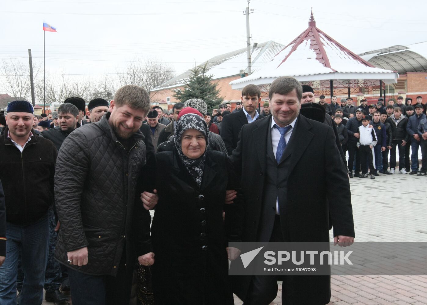 Ramzan Kadyrov votes in Russian presidential election