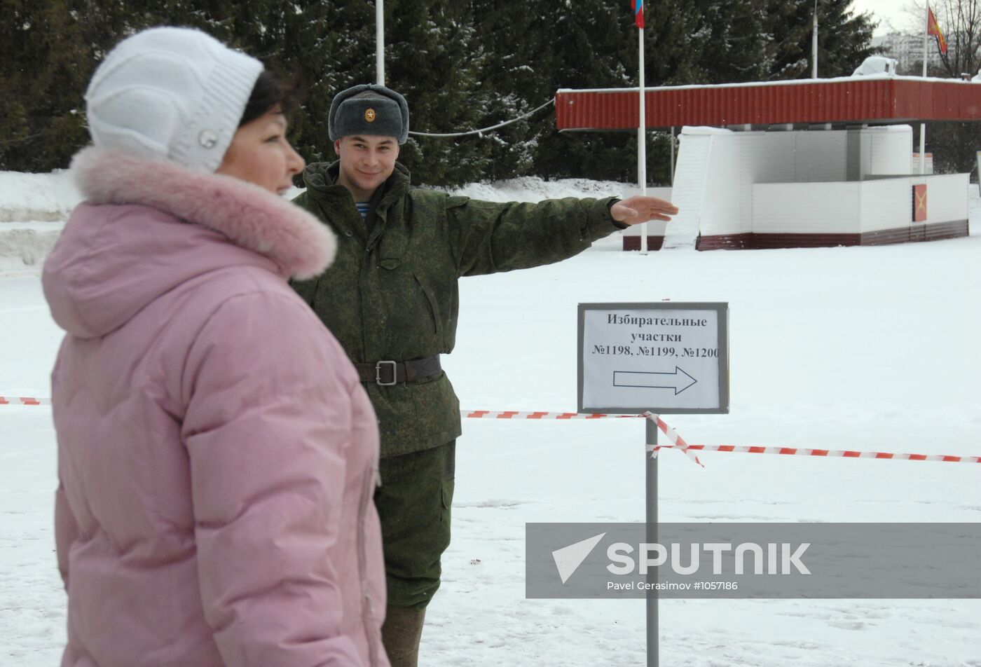 Servicemen vote in presidential election in Moscow Region